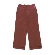 Brede broek Obey , Brown , Dames