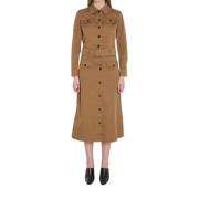 Elegante Wollen Winterjassen Saint Laurent , Brown , Dames