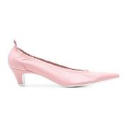 Roze Leren Iris Pumps 50mm Hak Roberto Festa , Pink , Dames