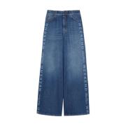 Klassieke Blauwe Denim Jeans voor Vrouwen Max Mara Weekend , Blue , Da...