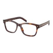 Stijlvolle Bril in Blauwe Tint Prada , Brown , Heren