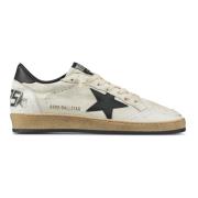 Witte Leren Sneakers met Sterdetail Golden Goose , White , Heren