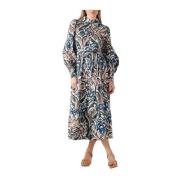 Rosetta Midi Jurk in Multicolor Print Dea Kudibal , Multicolor , Dames