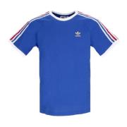 Nations Tee - Metallic Blue/White Adidas , Blue , Heren