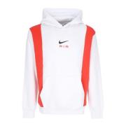 Air Po Hoodie Fleece Sweatshirt Nike , White , Heren