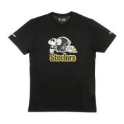 Snoopy Woodstock Charlie Brown T-shirt New Era , Black , Heren