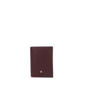 Bordeaux Leren Creditcardhouder Montblanc , Brown , Heren