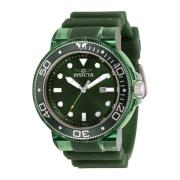 Pro Diver Quartz Horloge - Groene Wijzerplaat Invicta Watches , Green ...