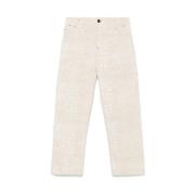 Beige Knoopsluiting Jeans Jacquemus , Beige , Heren