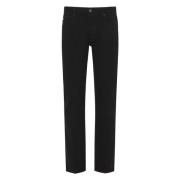 Klassieke Denim Jeans met Logo Detail Emporio Armani , Black , Heren