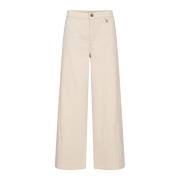 Wijde Pijp Klei Broek MOS Mosh , Beige , Dames