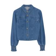 Elegante Denim Jas Gustav , Blue , Dames