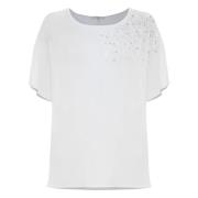 Stijlvolle Blouses voor Vrouwen Kocca , White , Dames