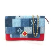 Pre-owned Denim louis-vuitton-bags Louis Vuitton Vintage , Blue , Dame...