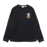 Zwarte Lichtgewicht Crewneck Sweatshirt met Kangoeroezak Timberland , ...