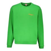 Katoenen crew-neck sweatshirt met logoprint Kenzo , Green , Heren