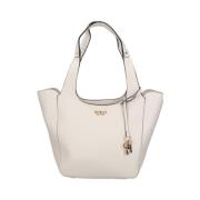 Elegante witte leren handtas Guess , White , Dames