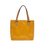 Pre-owned Canvas totes Louis Vuitton Vintage , Yellow , Dames