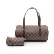 Pre-owned Canvas handbags Louis Vuitton Vintage , Brown , Dames