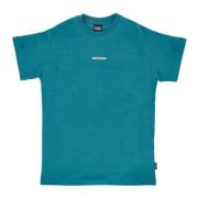 Rib Tee Petrol Korte Mouw T-shirt Propaganda , Blue , Heren