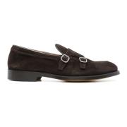 Bruine Suède Monnik Loafer Schoenen Doucal's , Brown , Heren