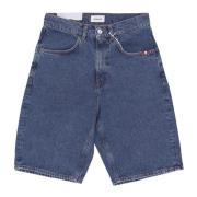 Denim Shorts Amish , Blue , Heren