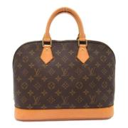 Pre-owned Canvas handbags Louis Vuitton Vintage , Brown , Dames