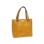 Pre-owned Leather handbags Louis Vuitton Vintage , Yellow , Dames