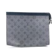 Pre-owned Cotton louis-vuitton-bags Louis Vuitton Vintage , Gray , Dam...