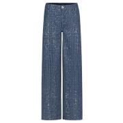 Paillet Denim Broek Tramontana , Blue , Dames