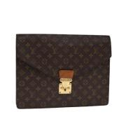 Pre-owned Canvas handbags Louis Vuitton Vintage , Brown , Dames