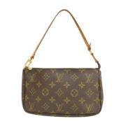 Pre-owned Canvas clutches Louis Vuitton Vintage , Brown , Dames