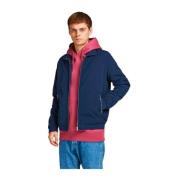 Stijlvol Blauw Polyester Lentejack Jack & Jones , Blue , Heren