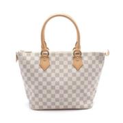 Pre-owned Canvas louis-vuitton-bags Louis Vuitton Vintage , White , Da...