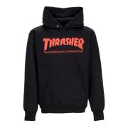 Zwart/Rood Skatemag Hoodie Thrasher , Black , Heren