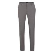 Slim Fit Katoen Stretch Broek Hugo Boss , Gray , Heren