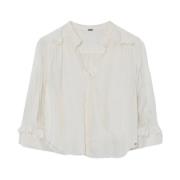 Lange Mouw Blouse 56647 Sira Gustav , White , Dames