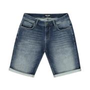 Korte Zwarte Denim California Gebruikt Cars , Blue , Heren