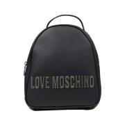 Zwarte Damesrugzak Stijlvol en veelzijdig Moschino , Black , Dames