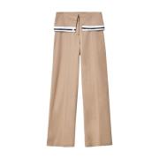 Beige Trendy Broek Gaëlle Paris , Beige , Dames