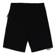 Katoen Zijzak Shorts Aspesi , Black , Heren