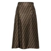 Fango en Tabak Rok Fendi , Brown , Dames