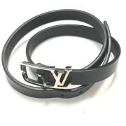 Pre-owned Leather belts Louis Vuitton Vintage , Black , Dames