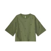 Versierde 3/4 Mouw Sweater Summum Woman , Green , Dames