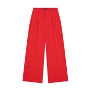 Pleat Pants Alix The Label , Red , Dames