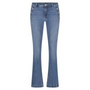 Stone Bibette Jeans met knopen Red Button , Blue , Dames