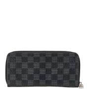 Pre-owned Leather wallets Louis Vuitton Vintage , Black , Dames