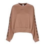 Oversize Crewneck Sweatshirt Archaeo Brown Nike , Brown , Dames