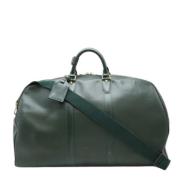 Pre-owned Leather handbags Louis Vuitton Vintage , Green , Heren