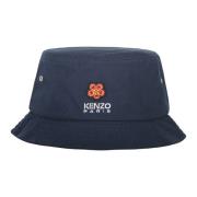 Geborduurde Katoenen Bucket Hoed Kenzo , Blue , Heren